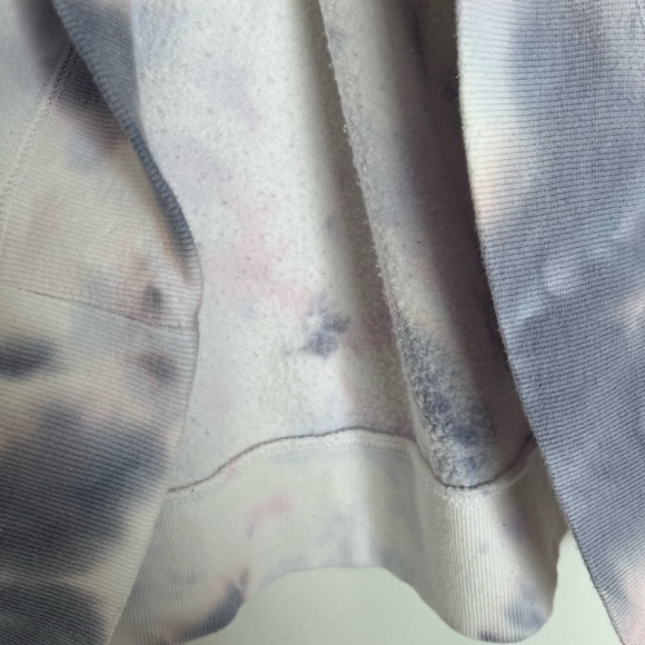 Maurices - Purple Blue Tie Dye Crew Neck Long Sleeve White Sweatshirt - 2X - Picture 7 of 13